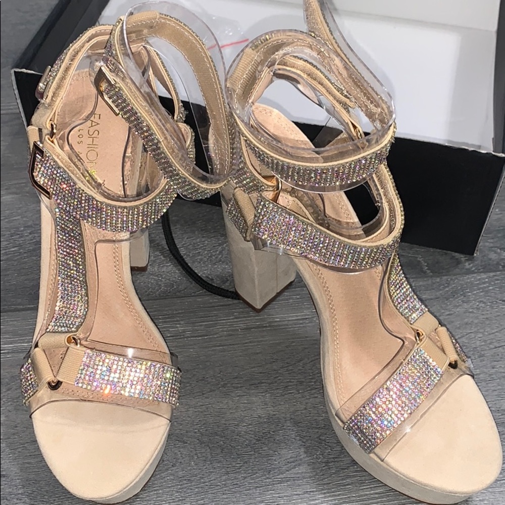 Platform heels glitz& glamour